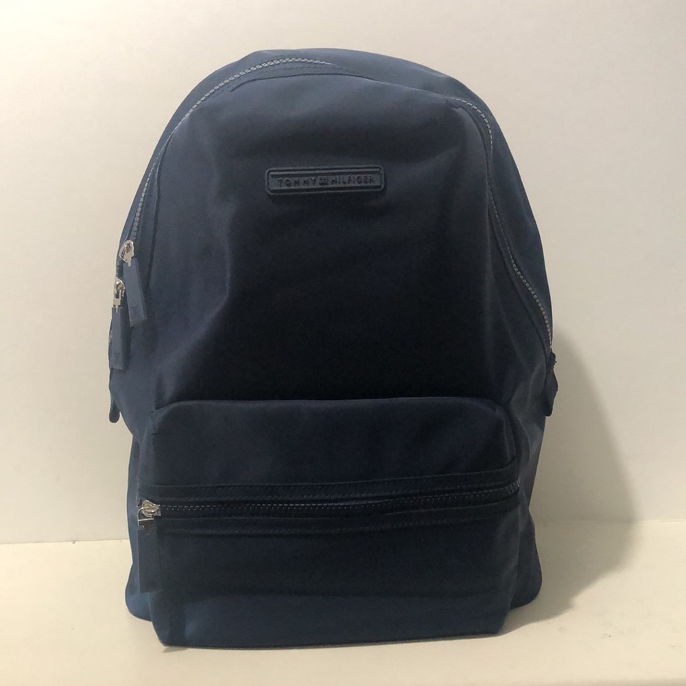 Tommy Hilfiger Backpack 12”Lx15”Hx5”W Lightweight Laptop IPod Multi Pockets Navy